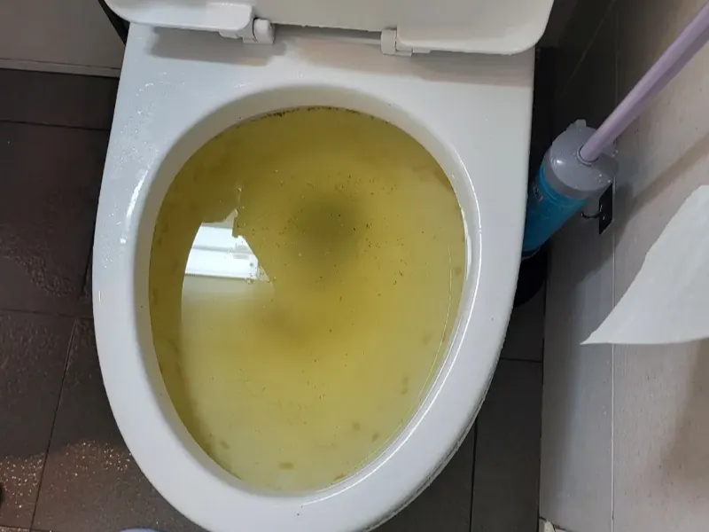 군산 변기막힘 작업사례 5